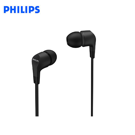 AUDIFONO C/MICROF. PHILIPS IN-EAR TAE1105BK 3.5MM BASS BLACK*